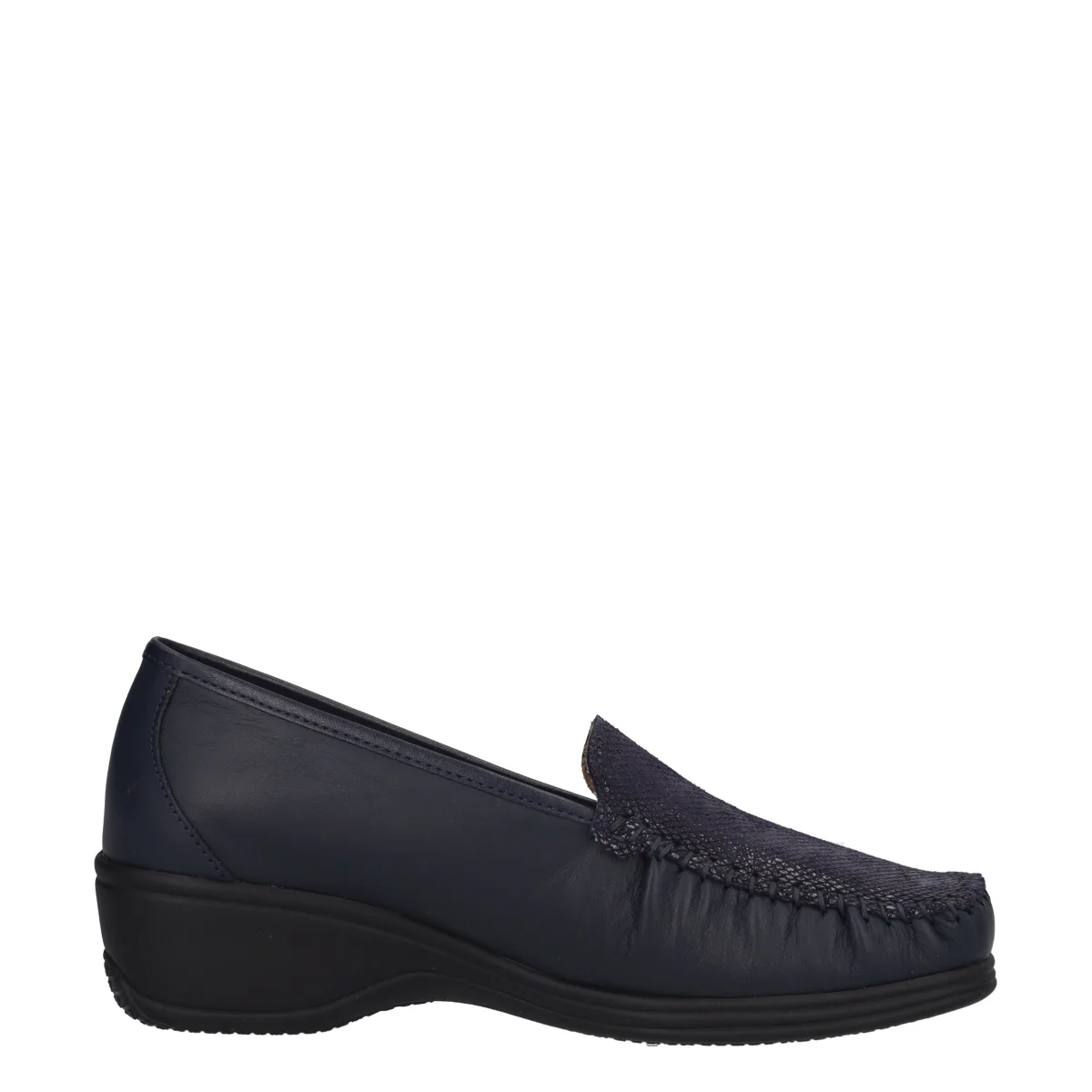 Mocassini Comfort Donna Blu in Pelle - Image 2