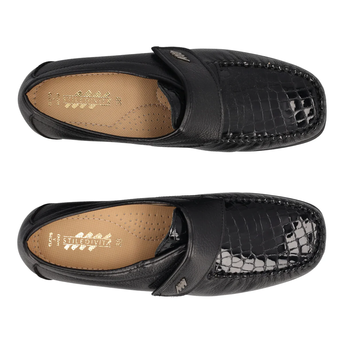Mocassini Comfort Donna Nere - Image 5