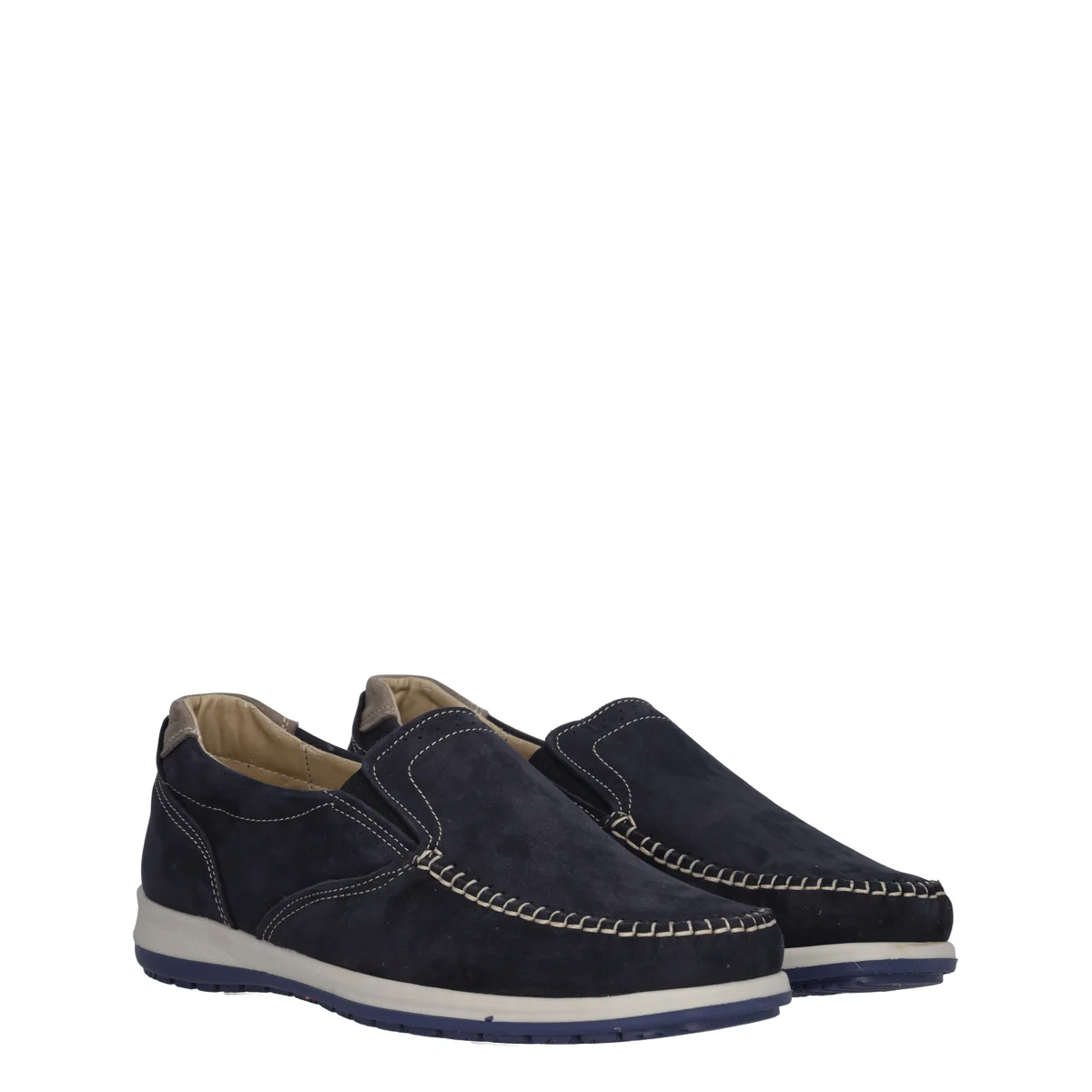 Mocassini Comfort Uomo Blu in Pelle - Image 3