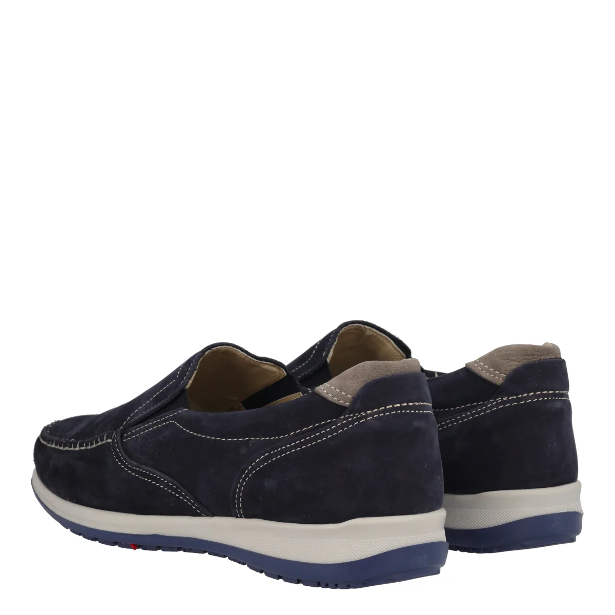 Mocassini Comfort Uomo Blu in Pelle - Image 4