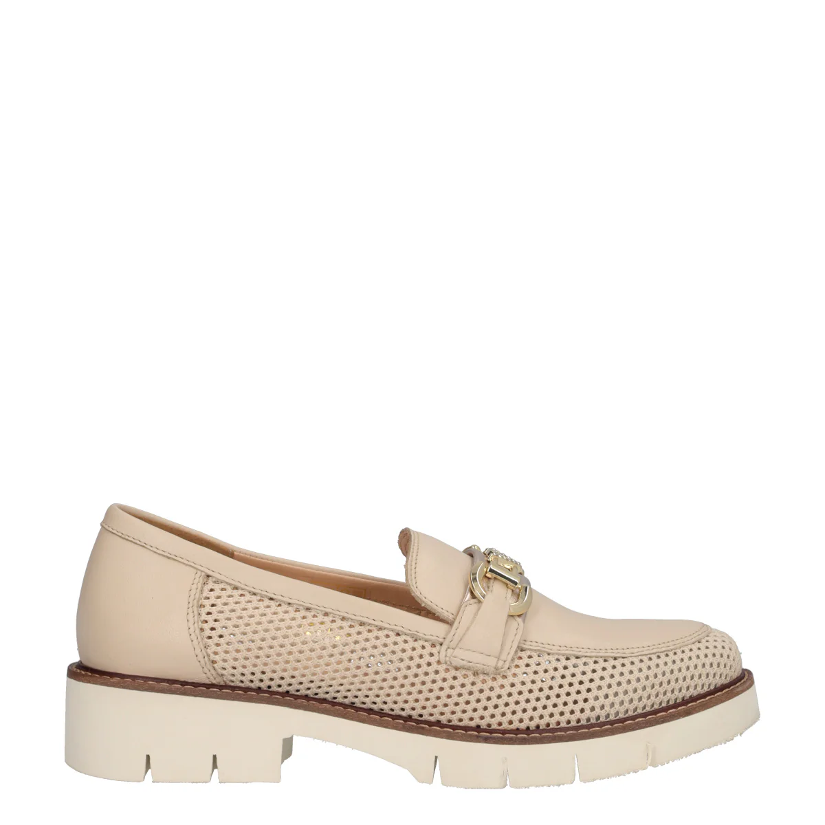 Mocassini Donna Crema