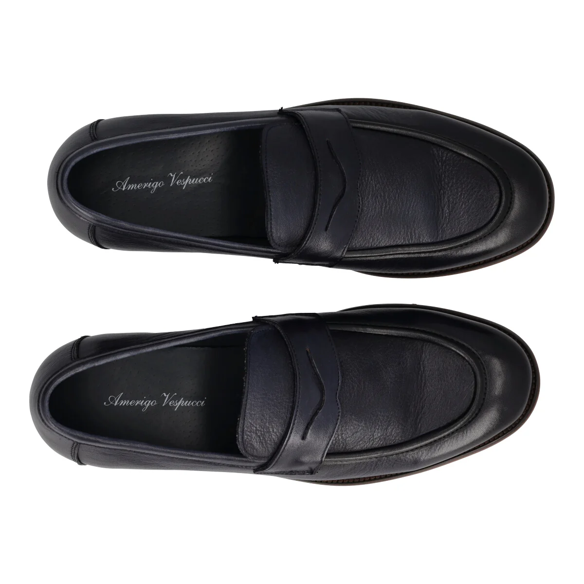Mocassini Uomo Blu in Pelle - Image 5