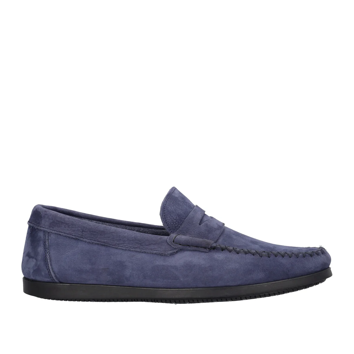 Mocassini Uomo Blu in Pelle