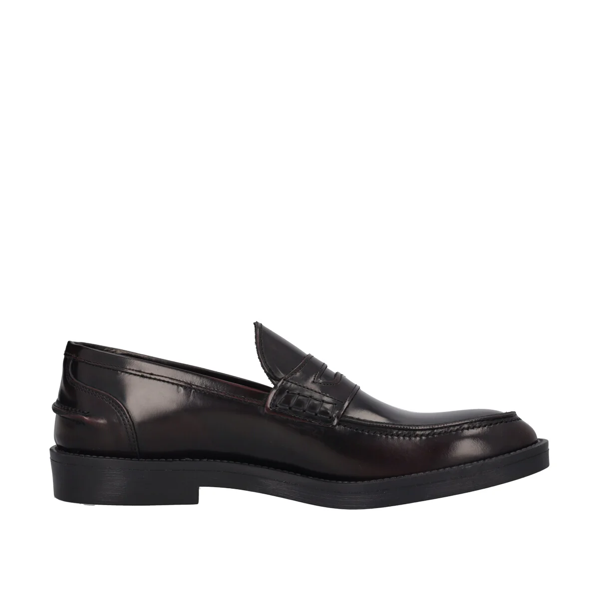 Mocassini Uomo Bordeaux in Pelle - Image 2