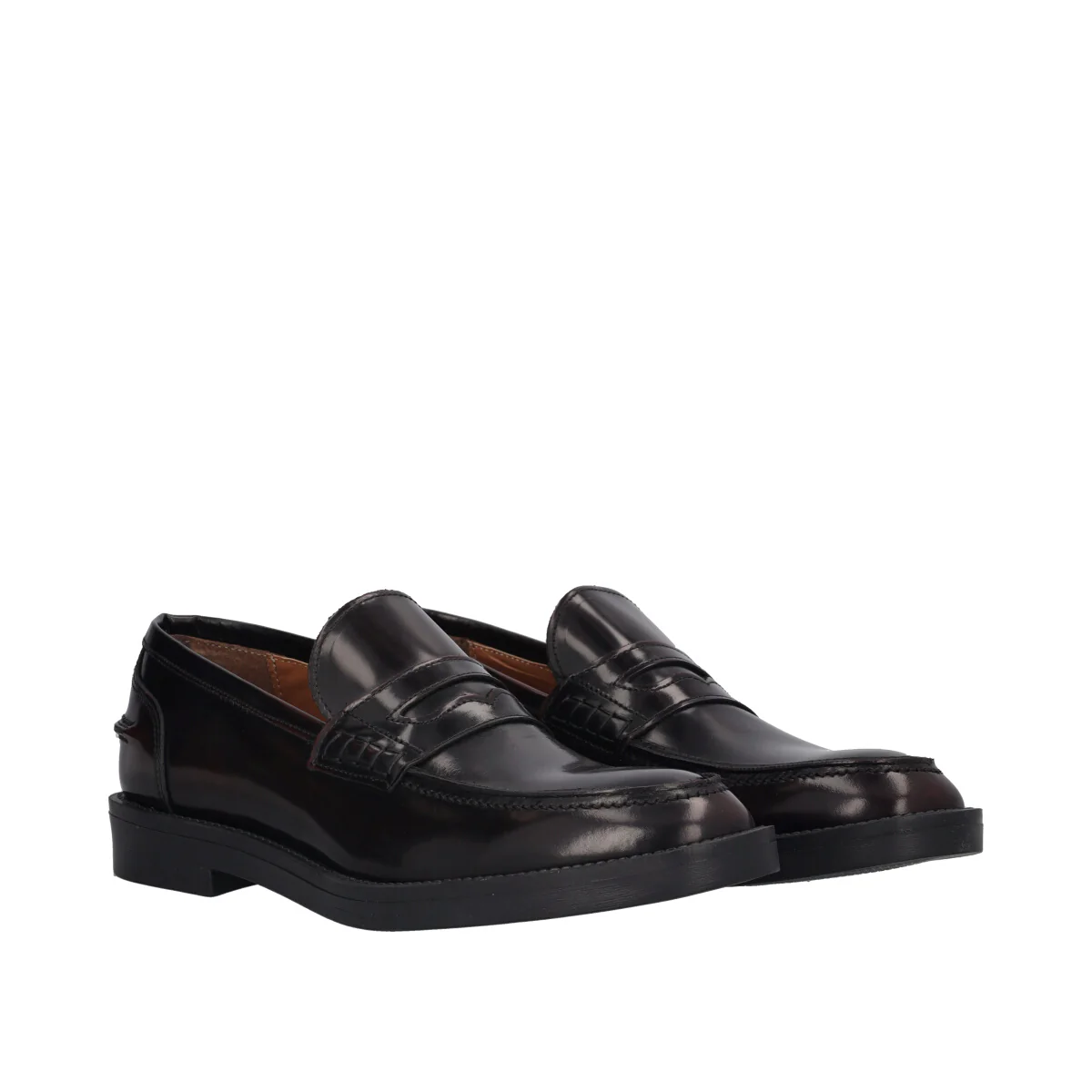 Mocassini Uomo Bordeaux in Pelle - Image 3