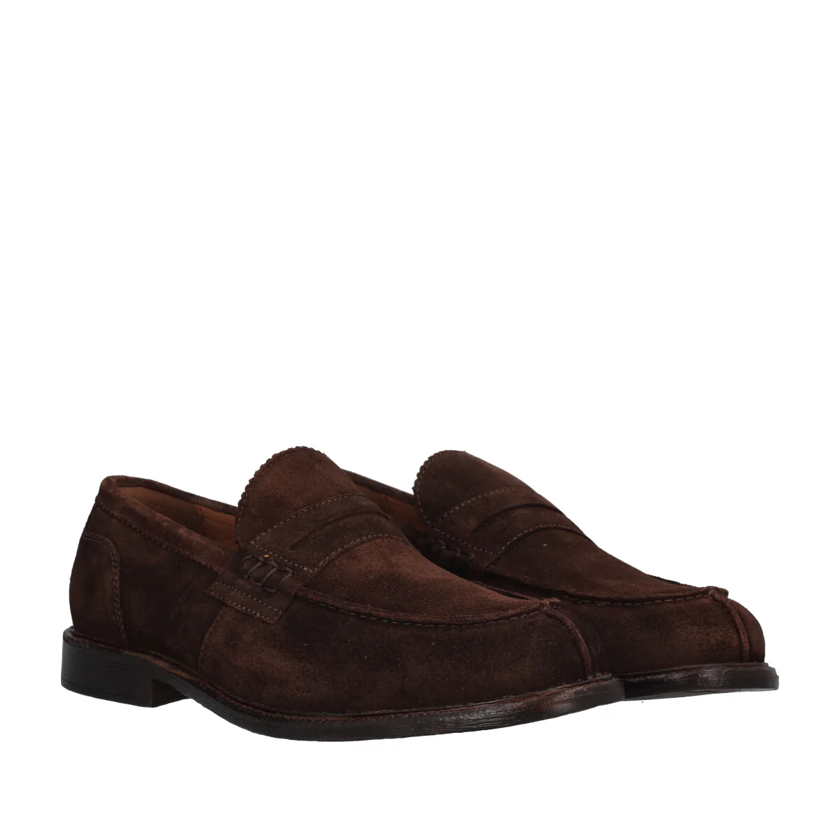 Mocassini Uomo Marroni in Pelle Suede - Image 3