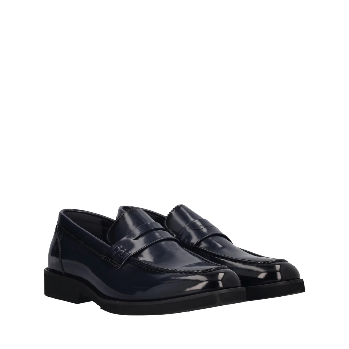 Mocassino Uomo Blu in Vernice - Image 3