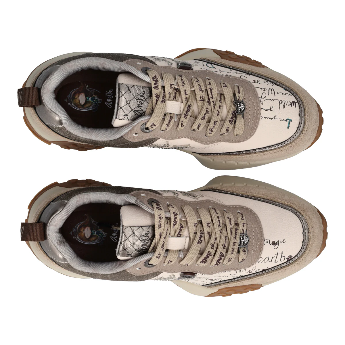OPORTO Sneakers Donna Beige - Image 5