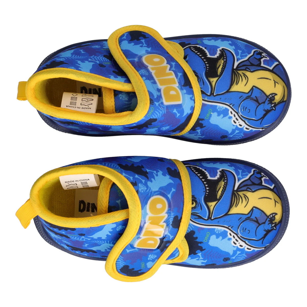 Pantofole Bambino Blu e Gialle - Dino - Image 5