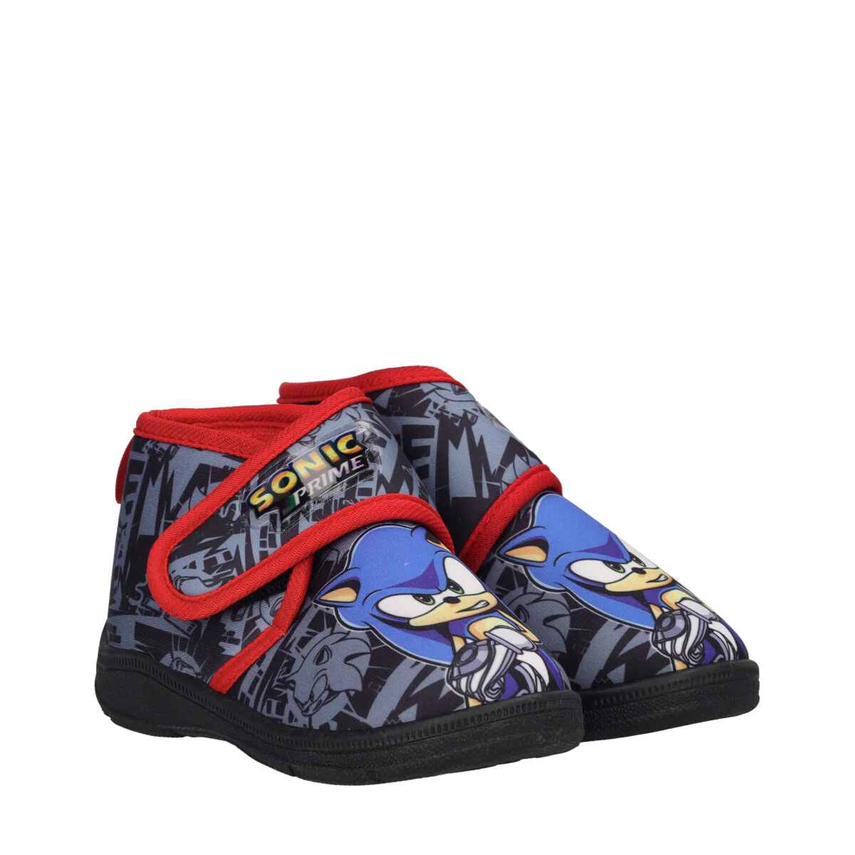 Pantofole Bambino Grigie, Rosse, e Blu - Sonic - Image 3