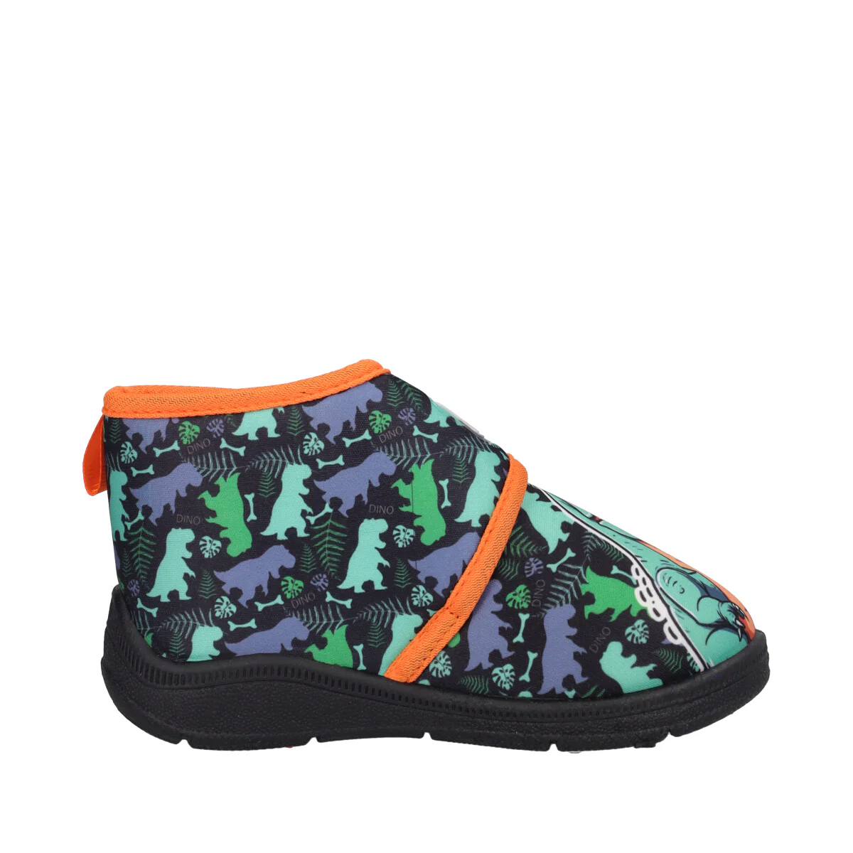 Pantofole Bambino Verdi e Arancioni - Dino - Image 2