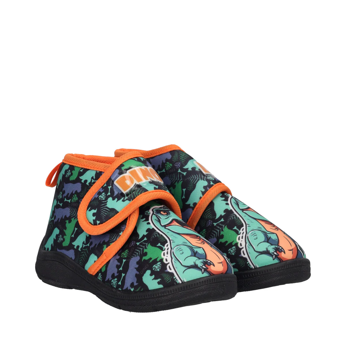 Pantofole Bambino Verdi e Arancioni - Dino - Image 3