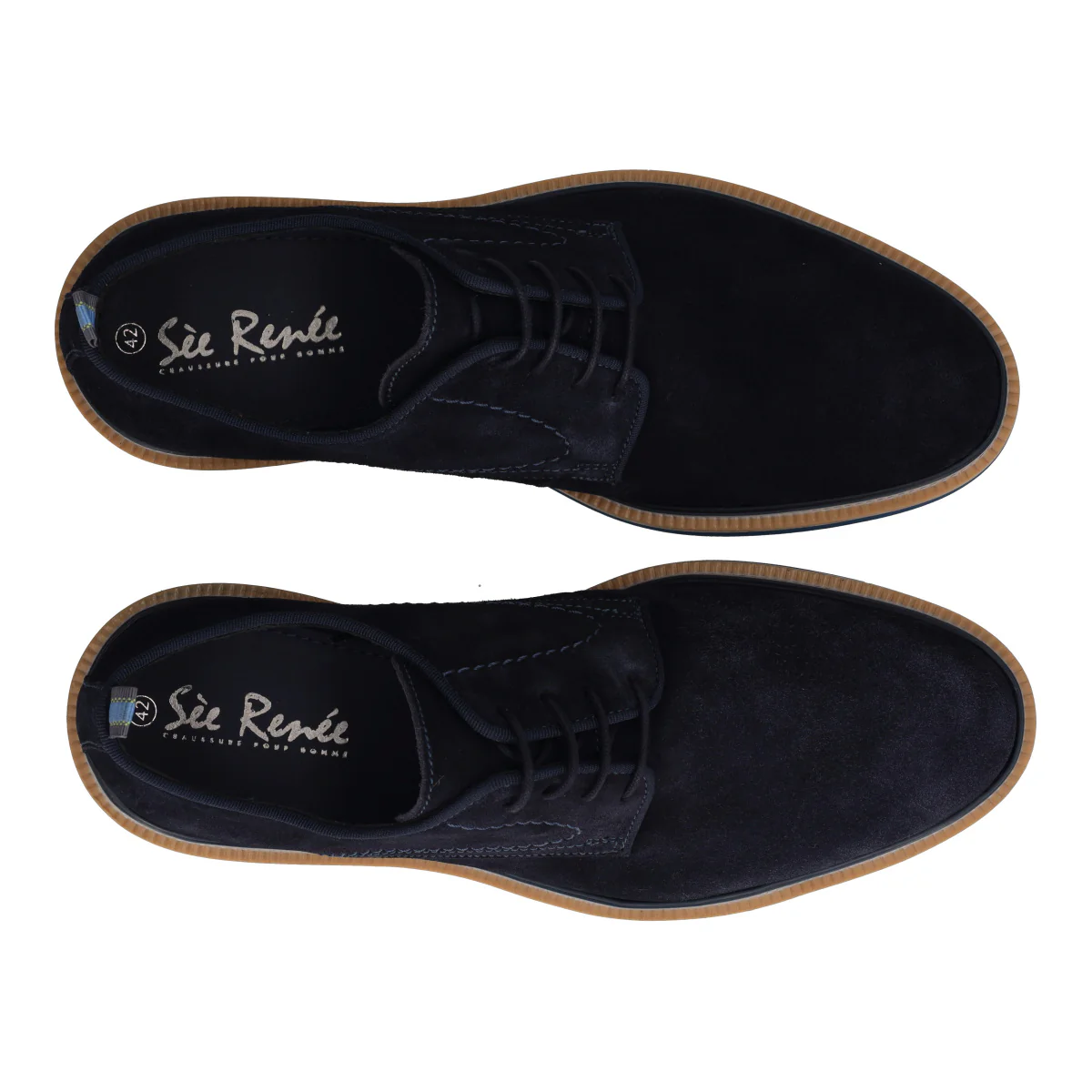 PARK Stringate Uomo Blu in Pelle - Image 5
