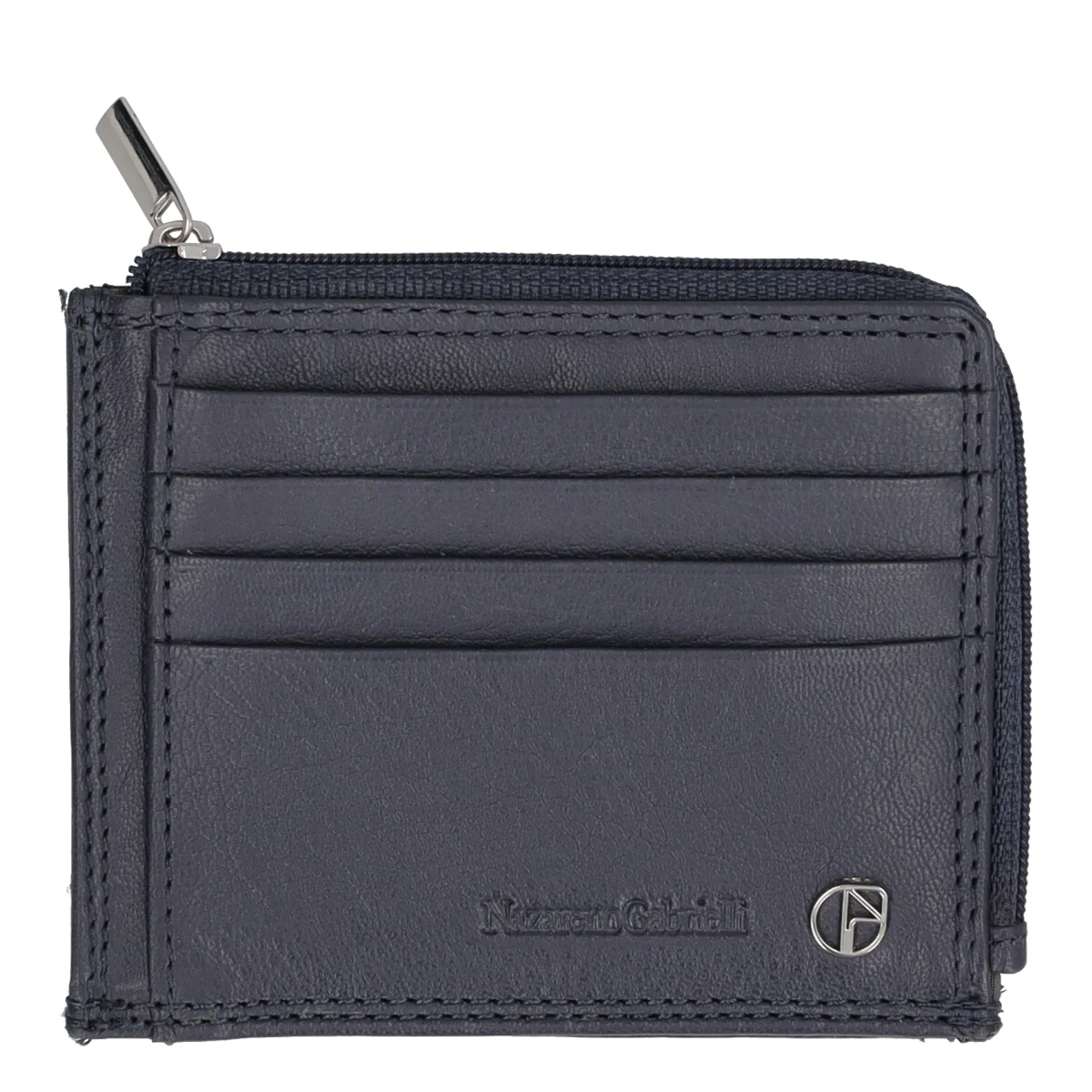 Porta carte Uomo Blu in Pelle