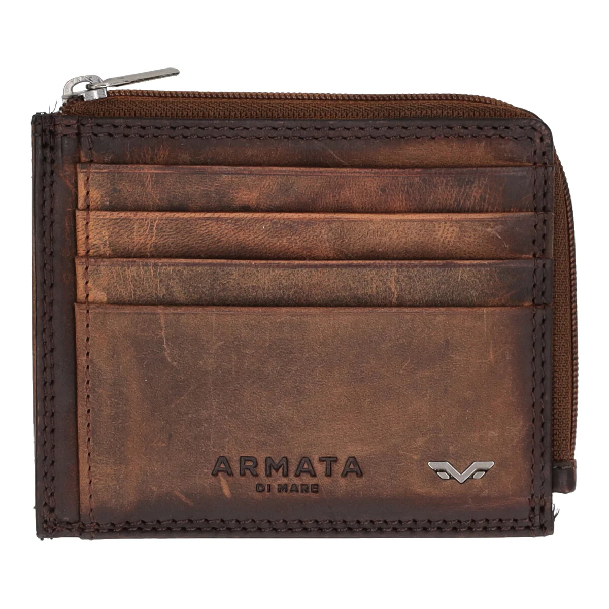 Porta carte Uomo In pelle Marrone - Image 5