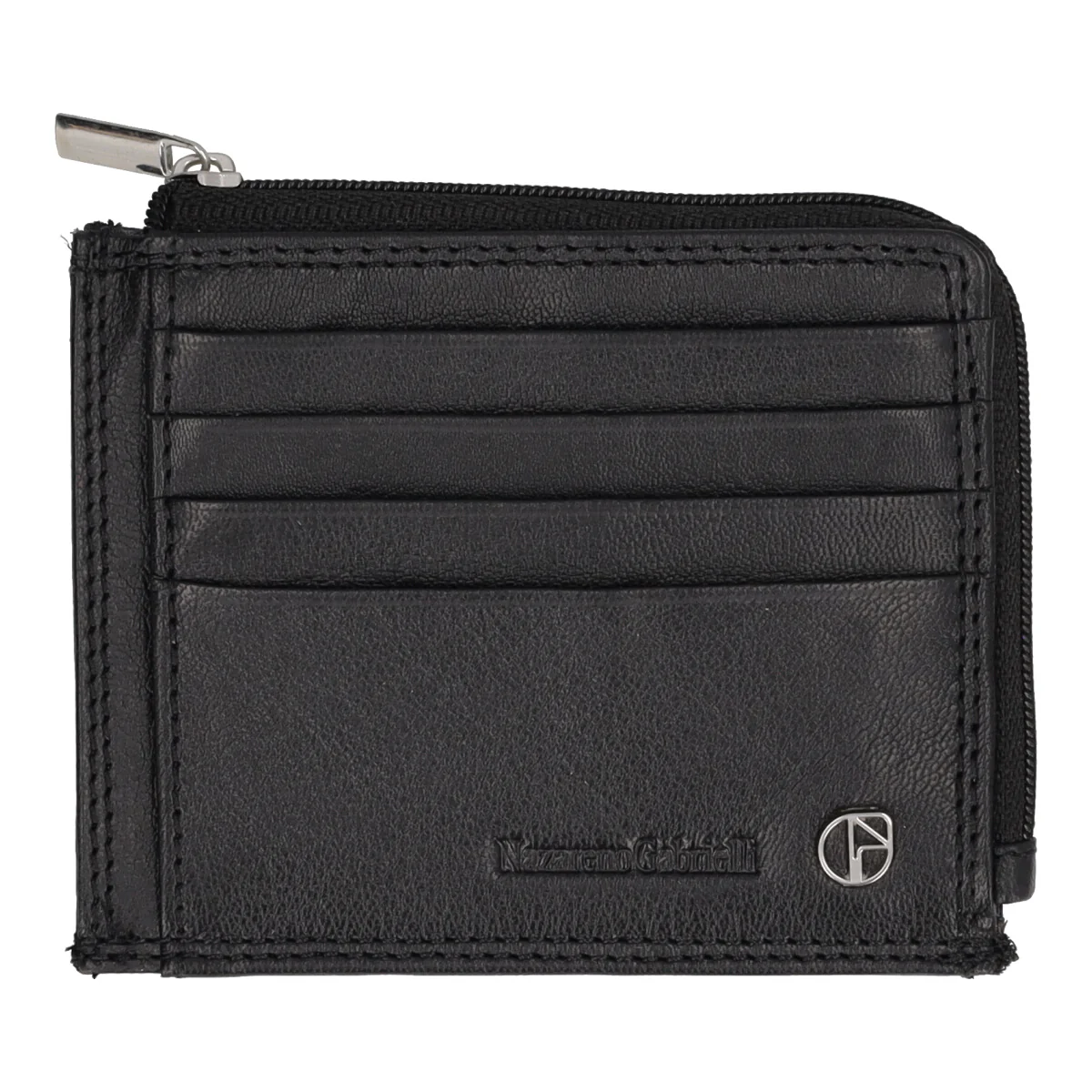 Porta carte Uomo Nero in Pelle - Image 5