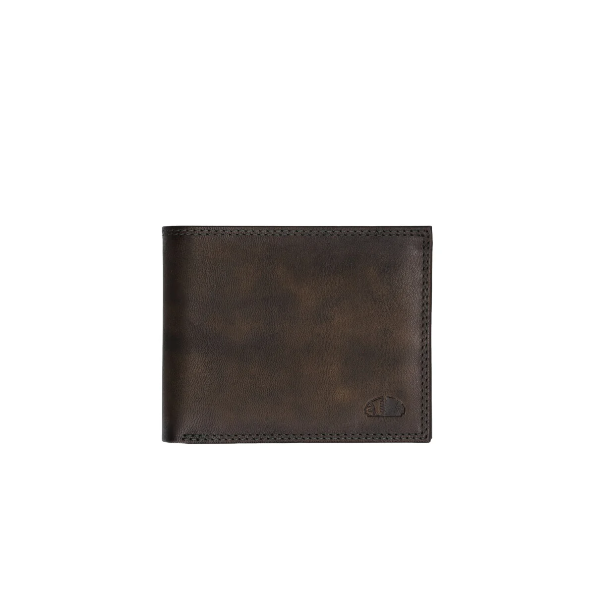 Portafogli Uomo in Pelle Marrone Militare - Image 4