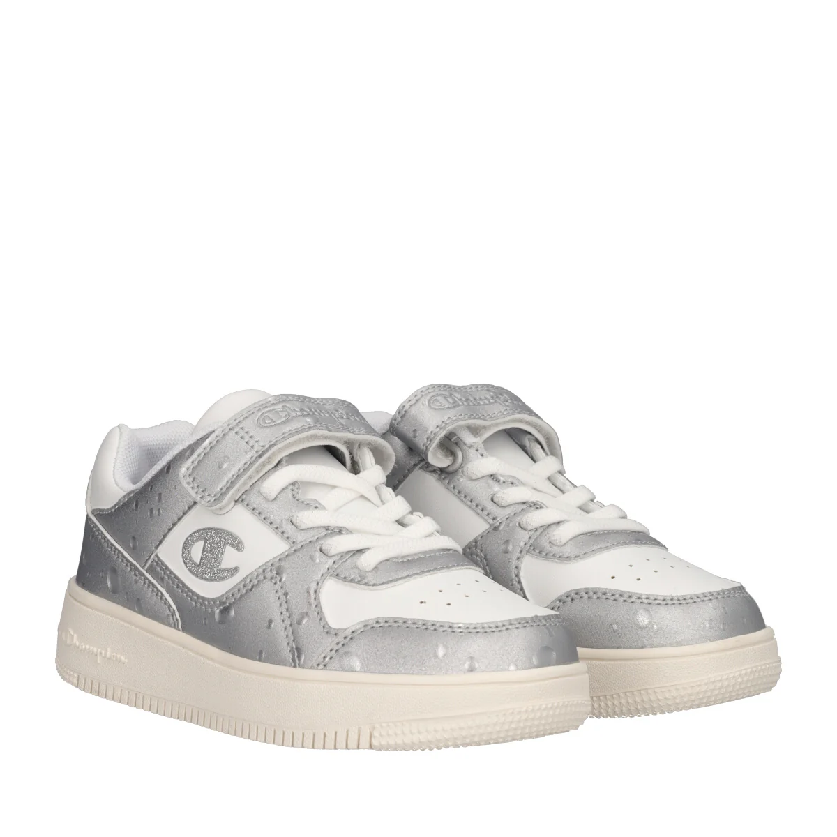 RD18 BUBBLE G PS Sneakers Junior Bianche e Argento - Image 3