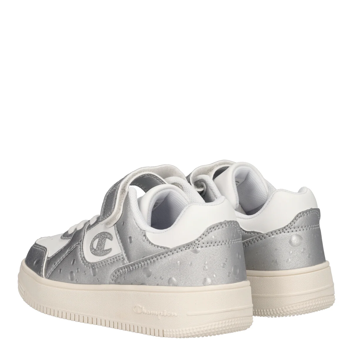 RD18 BUBBLE G PS Sneakers Junior Bianche e Argento - Image 4