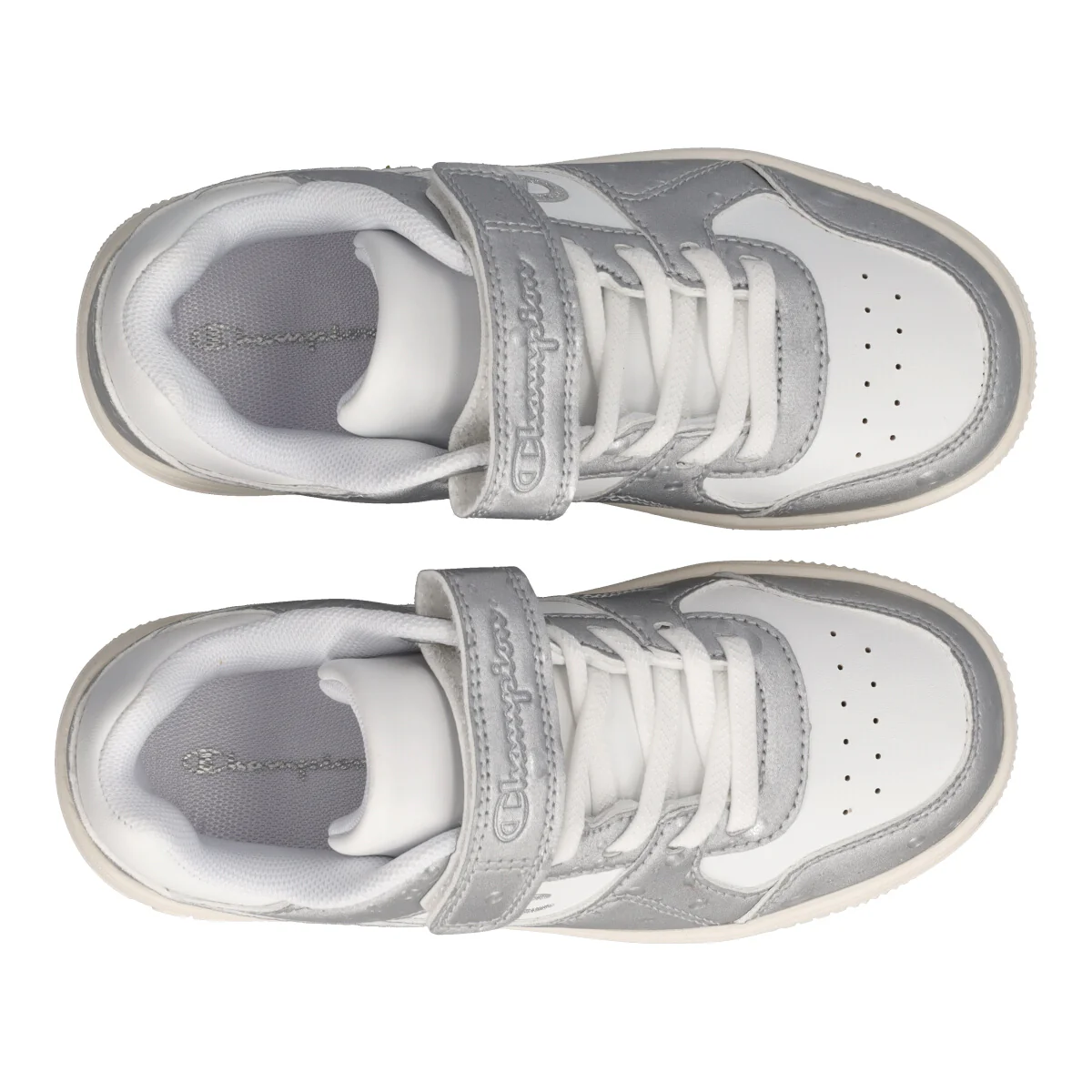 RD18 BUBBLE G PS Sneakers Junior Bianche e Argento - Image 5