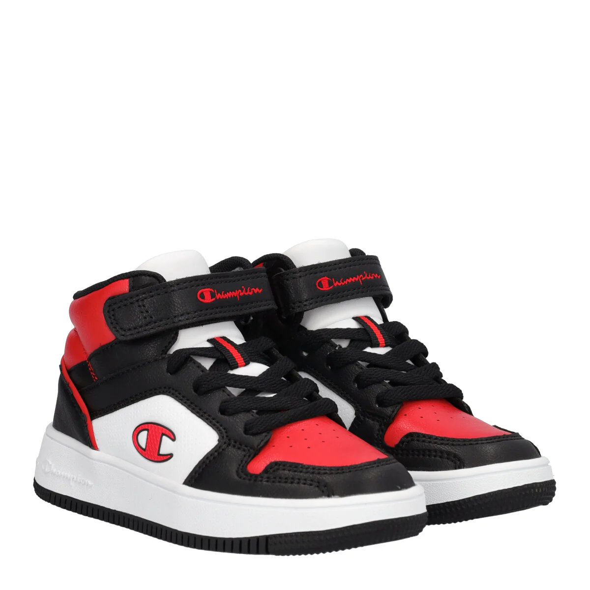 REBOUND 2.0 MID B PS Sneakers Bambino Nere, Bianche e Rosse - Image 3