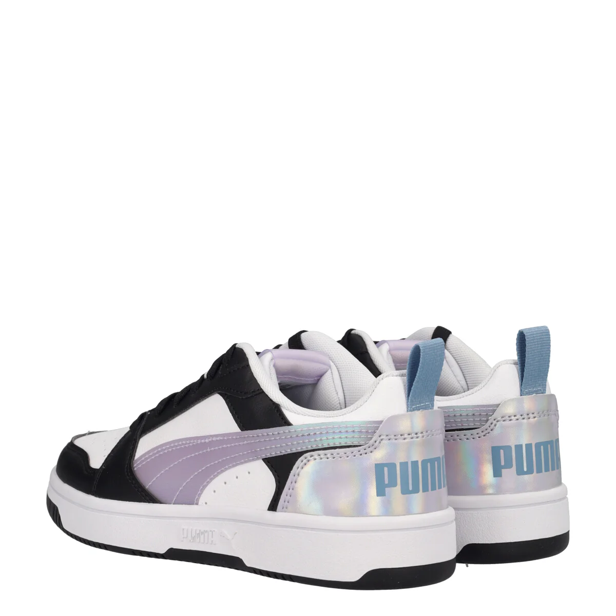 REBOUND V6 LO Sneakers Junior Lilla, Bianche e Nere - Image 4