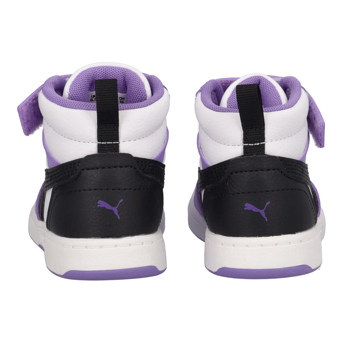 REBOUND V6 MID AC INF Sneakers Bambina Lilla, Bianche e Nere - Image 5