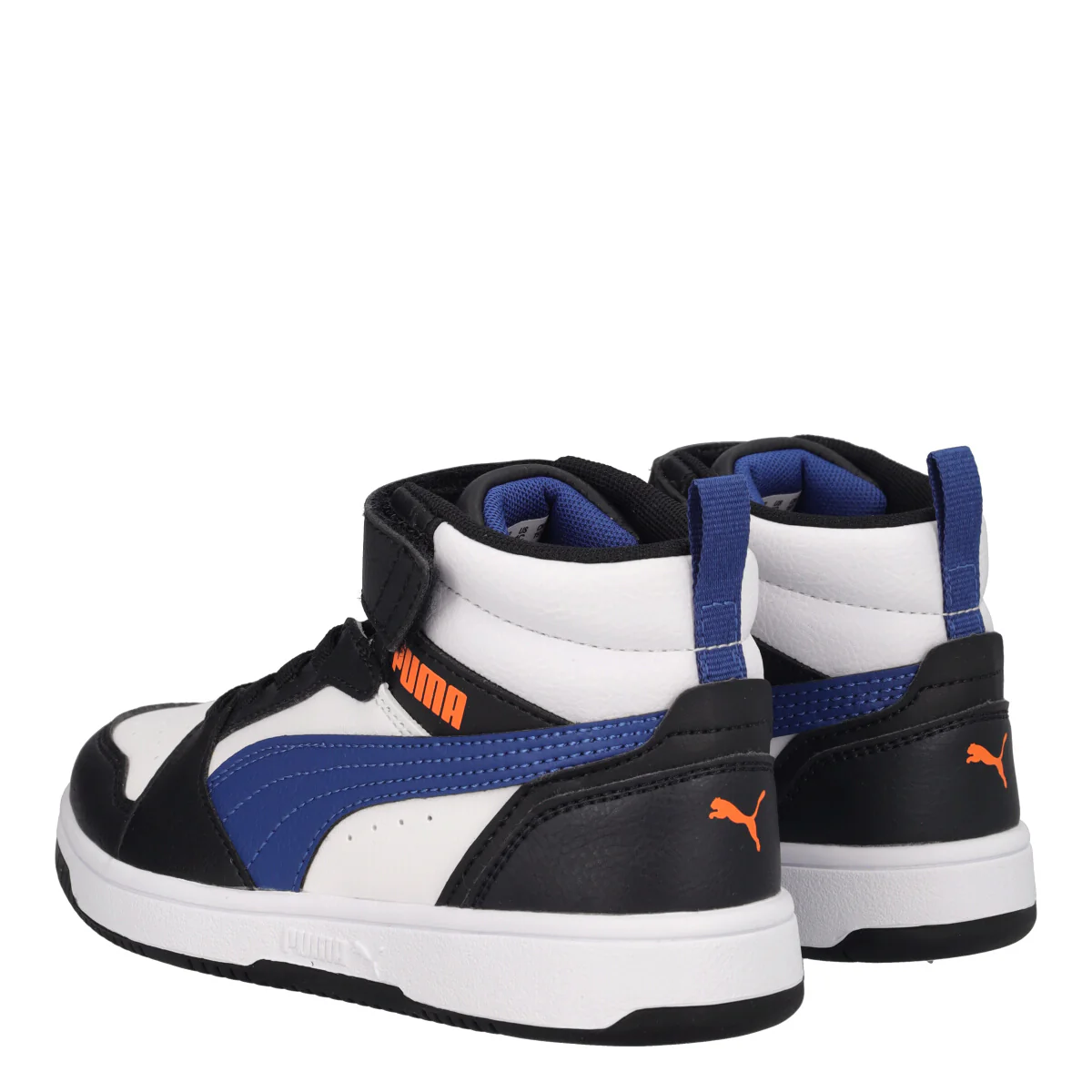 REBOUND V6 MID AC PS Sneakers Junior Blu, Nere e Bianche - Image 4