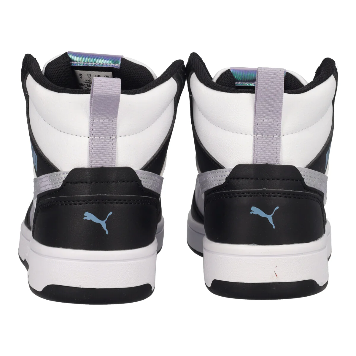 REBOUND V6 MID Sneakers Bambina Lilla, Nere e Bianche - Image 5