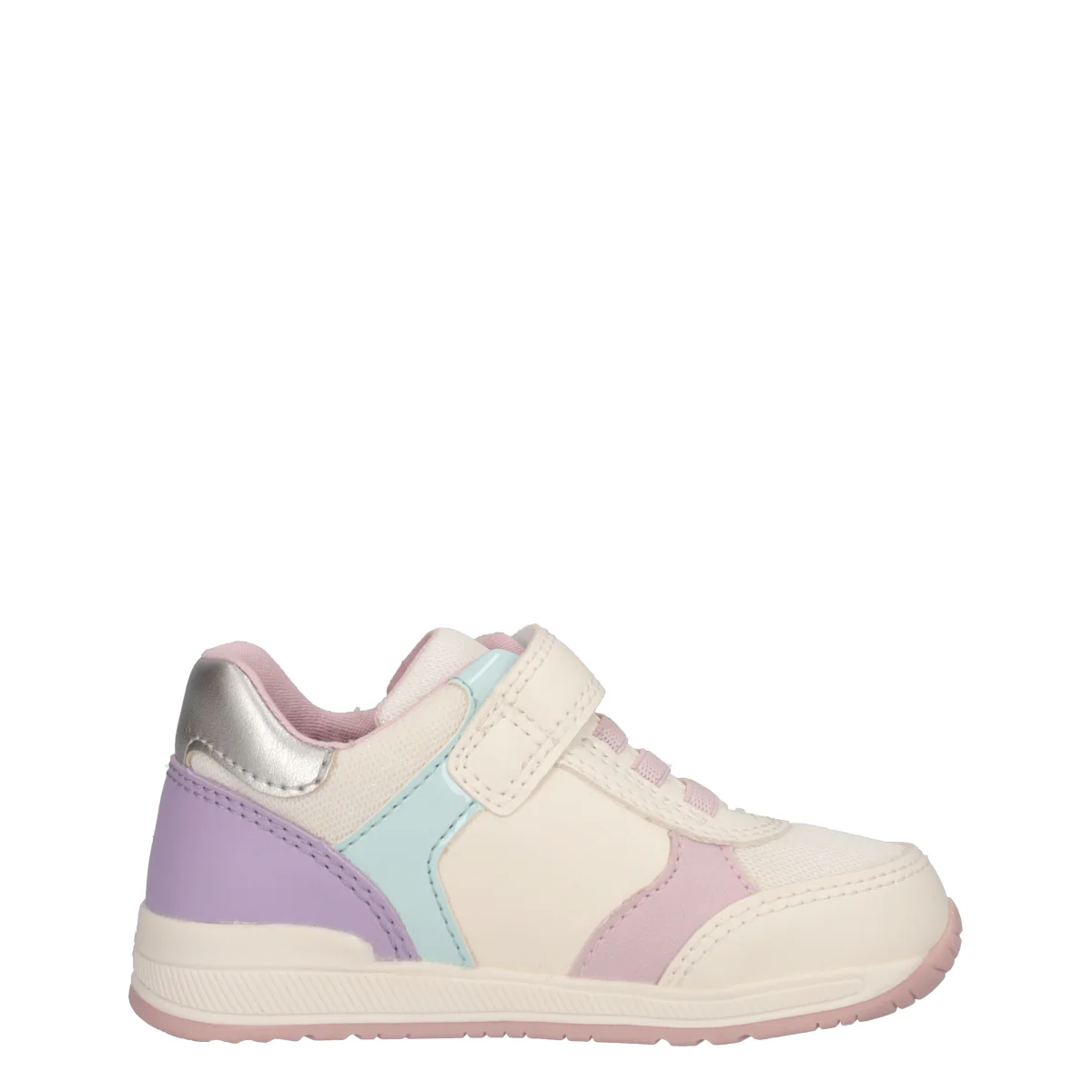 RISHON Sneakers Bambina Off White, Rosa e Lilla - Image 2