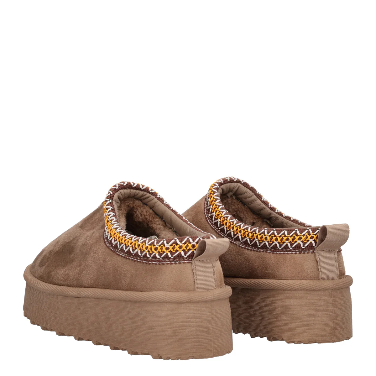 Sabot con platform Donna khaki - Image 4