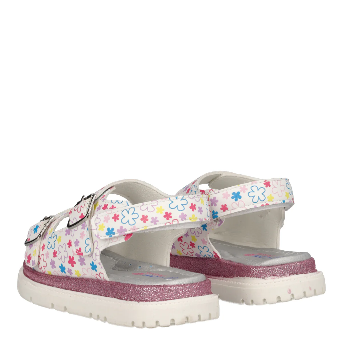 Sandali Bambina Bianche Flower Multicolor - Image 4