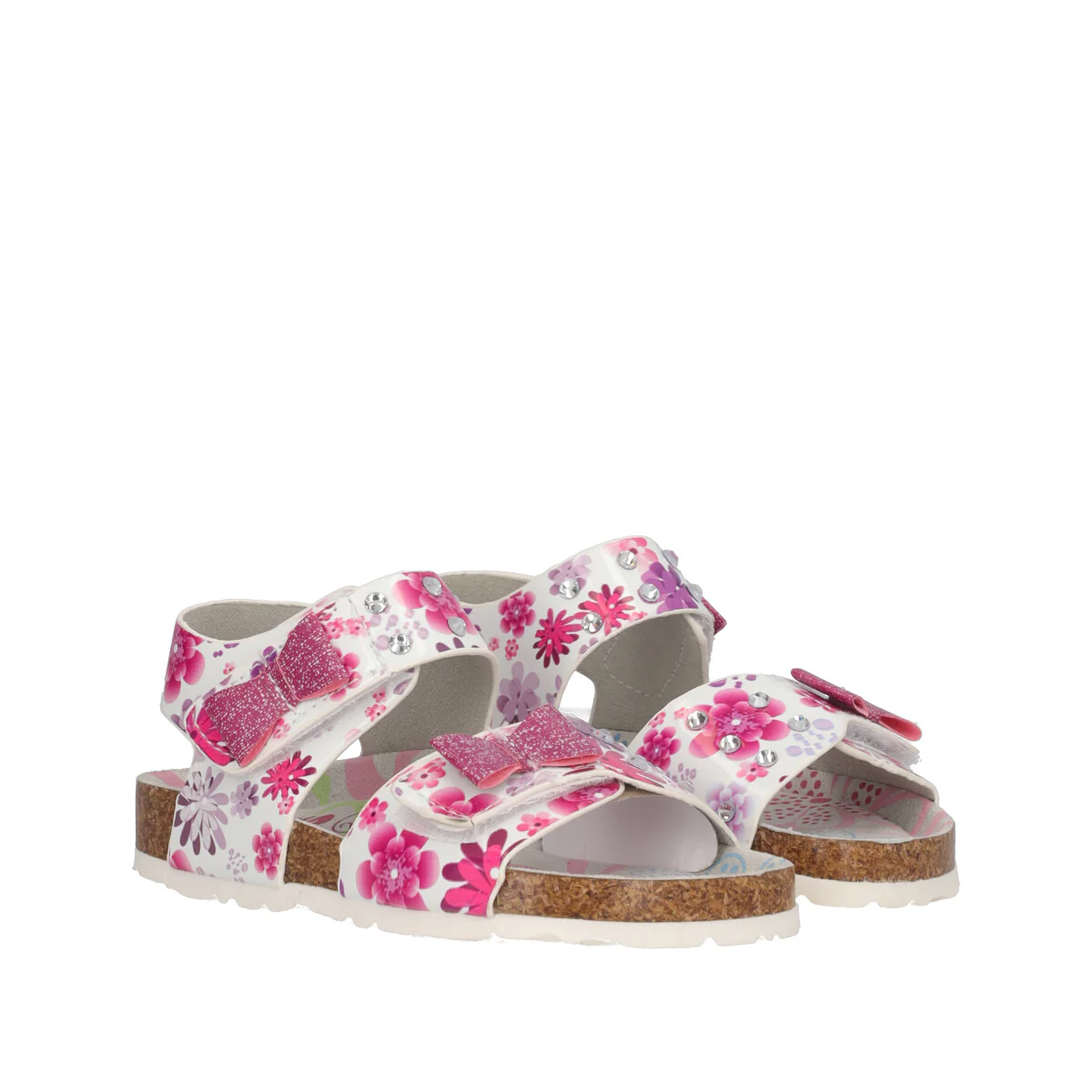 Sandali Bambina Bianche e Fucsia - Image 3