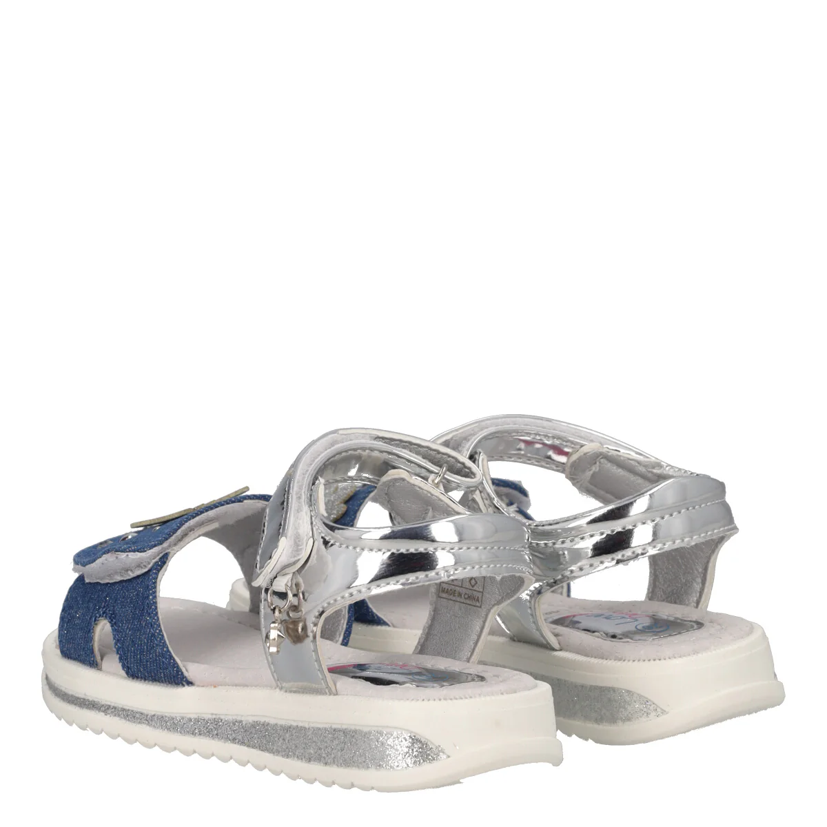 Sandali Bambina Blue Jeans e Argento - Image 4
