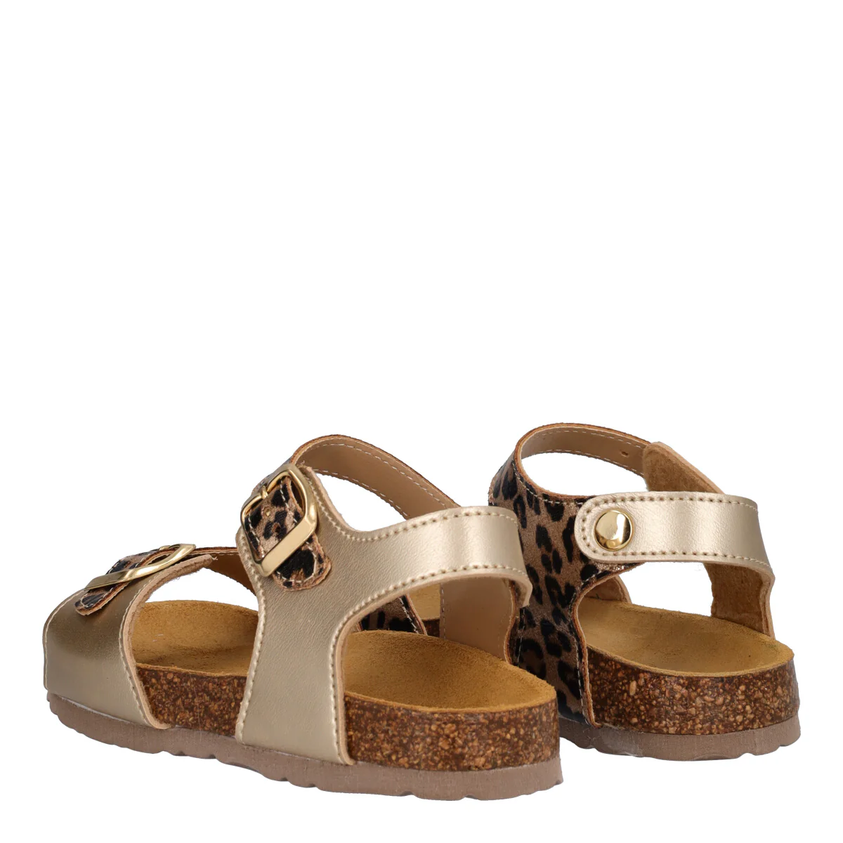 Sandali Bambina Oro e Leopardo - Image 4