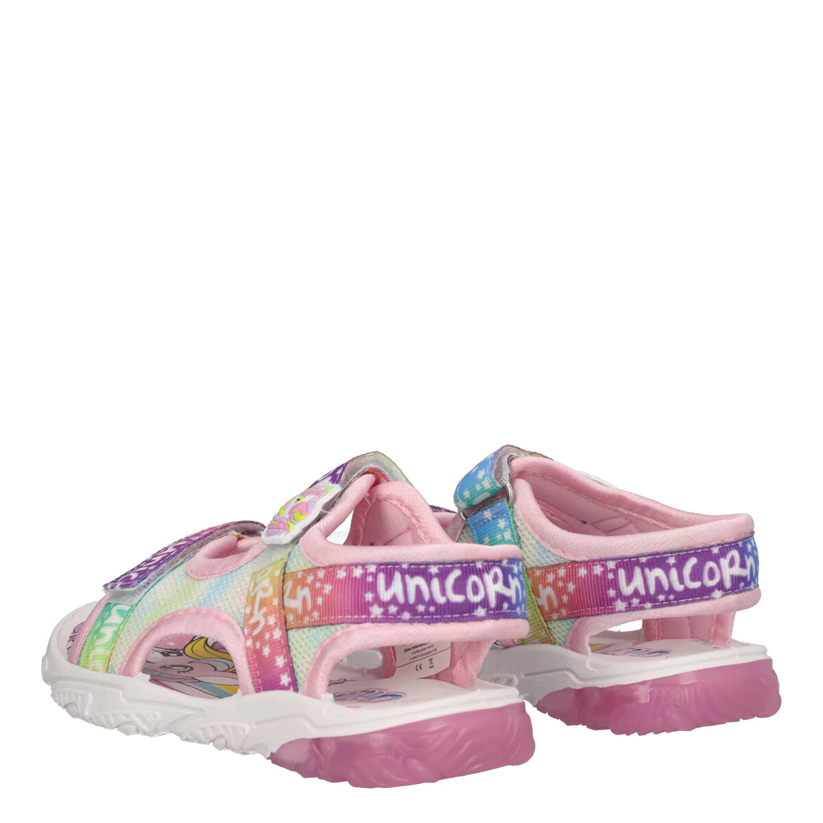 Sandali Bambina Rosa Unicorno con Luci - Image 4