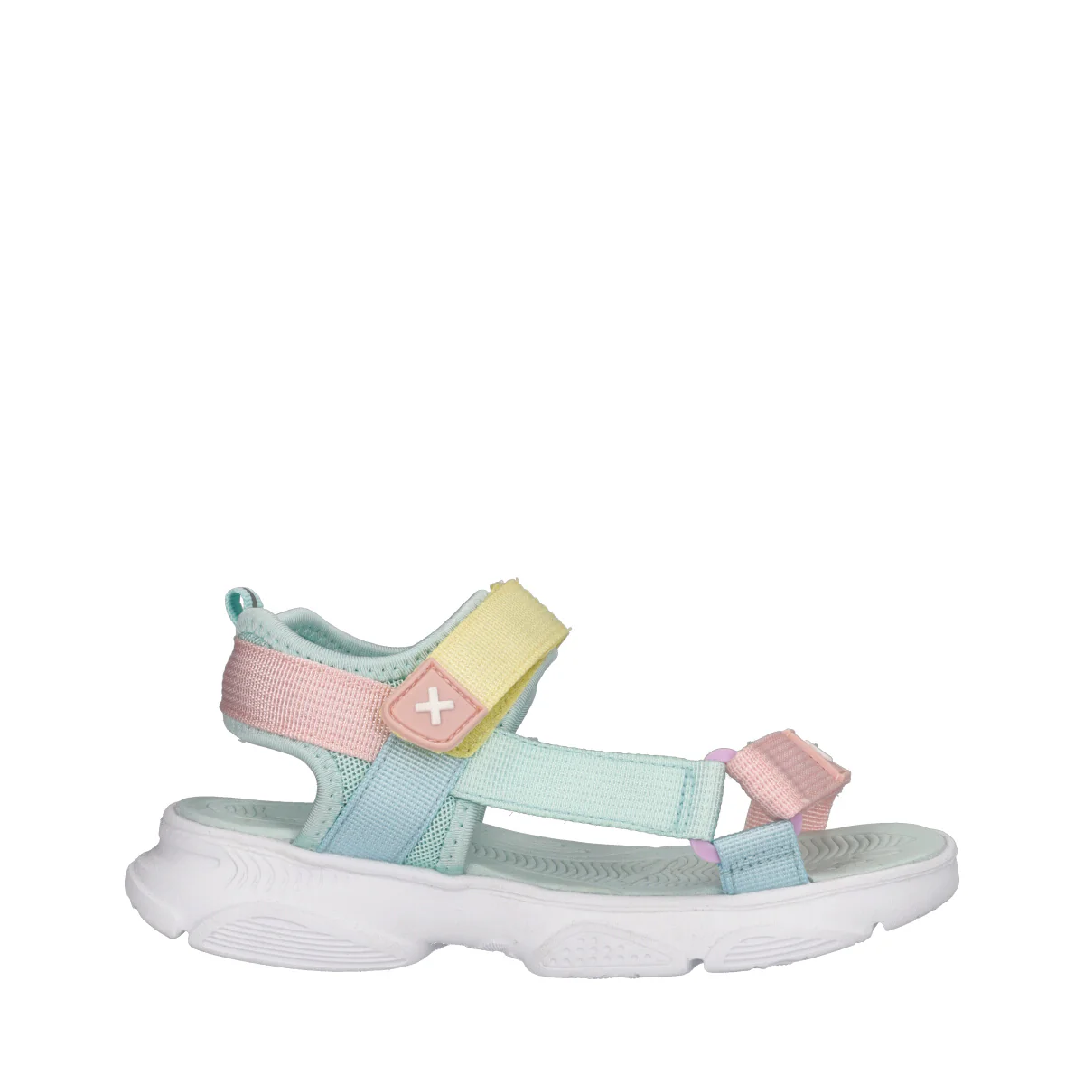 Sandali Bambina Verde Acqua, Rosa e Gialli