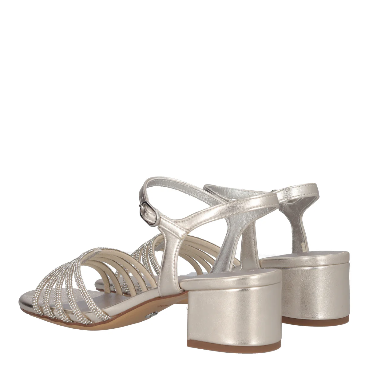 Sandali con Tacco Donna Argento - Image 4