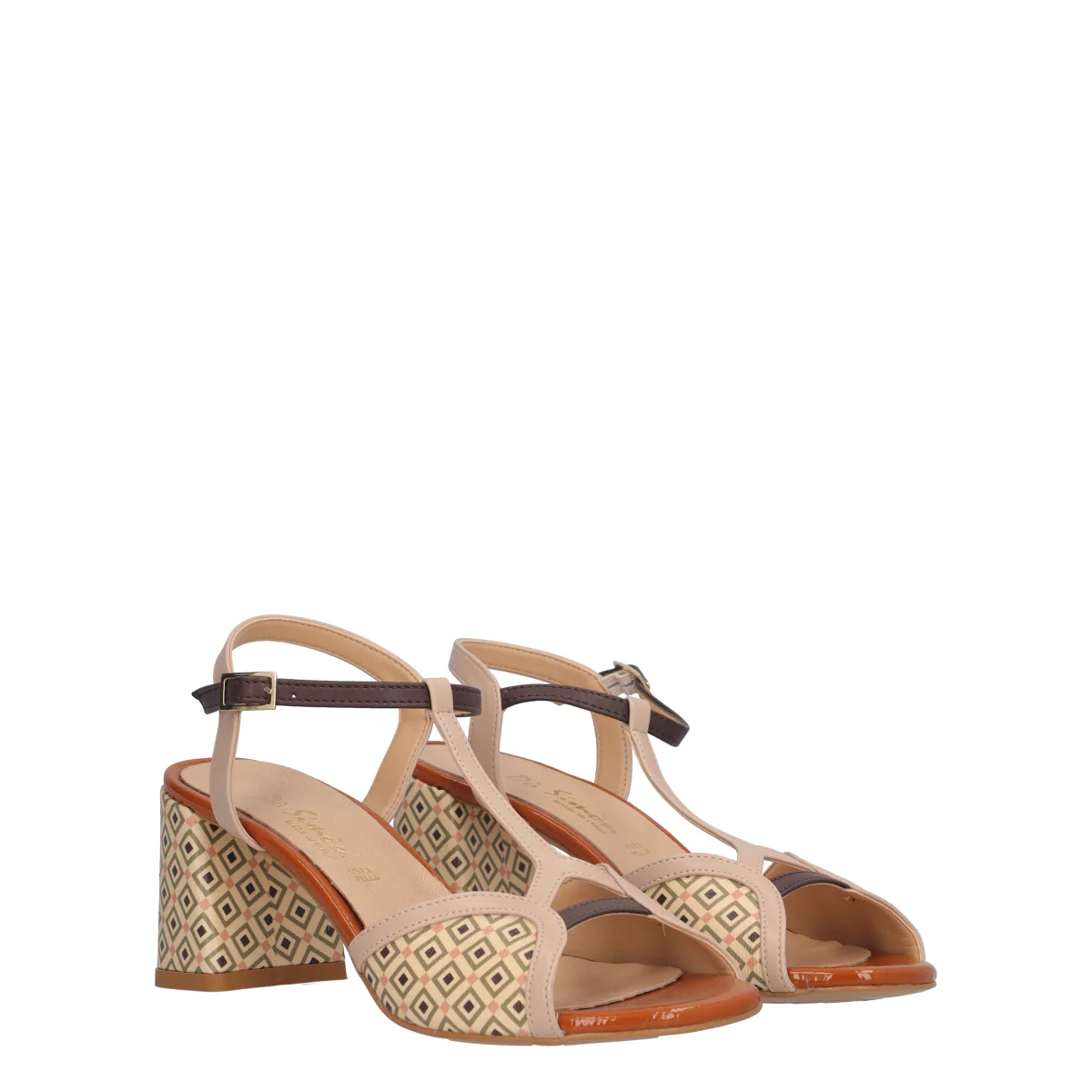 Sandali con Tacco Donna Beige - Image 3