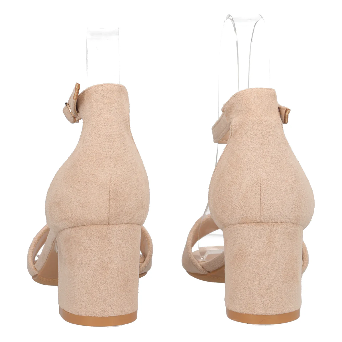 Sandali con Tacco Donna Beige - Image 5