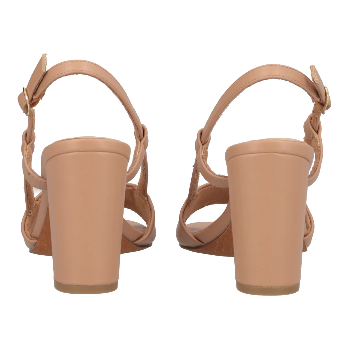 Sandali con Tacco Donna Beige - Image 5