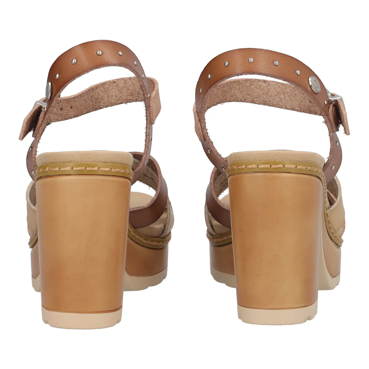 Sandali con Tacco Donna Beige - Image 5