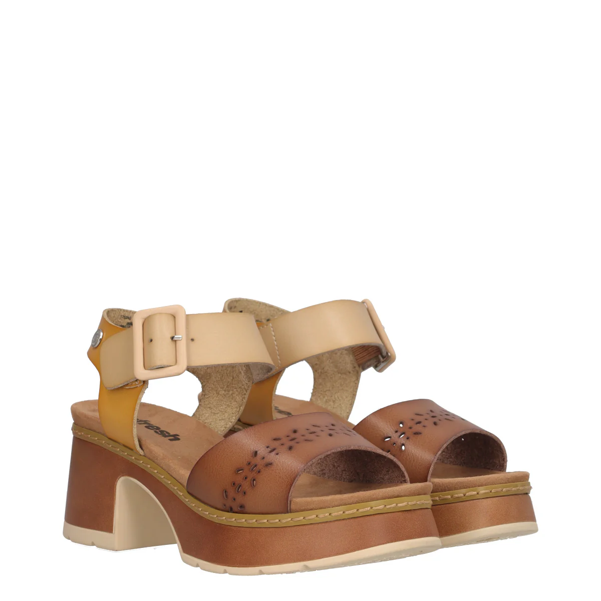 Sandali con Tacco Donna Taupe - Image 3
