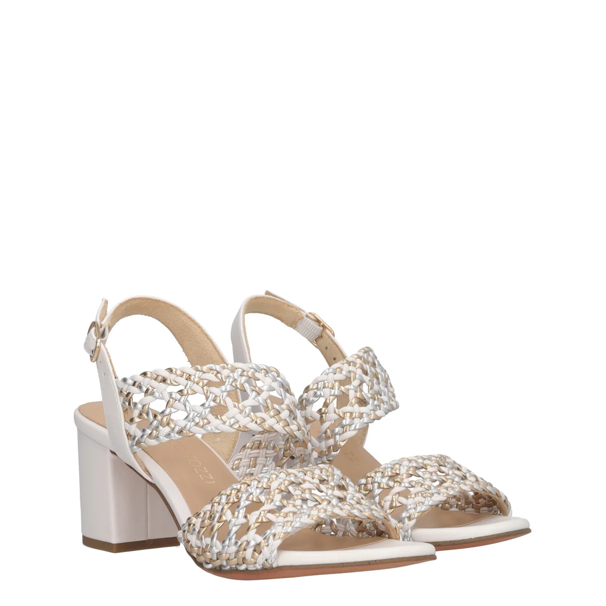 Sandali con Tacco Donna Bianche - Image 3
