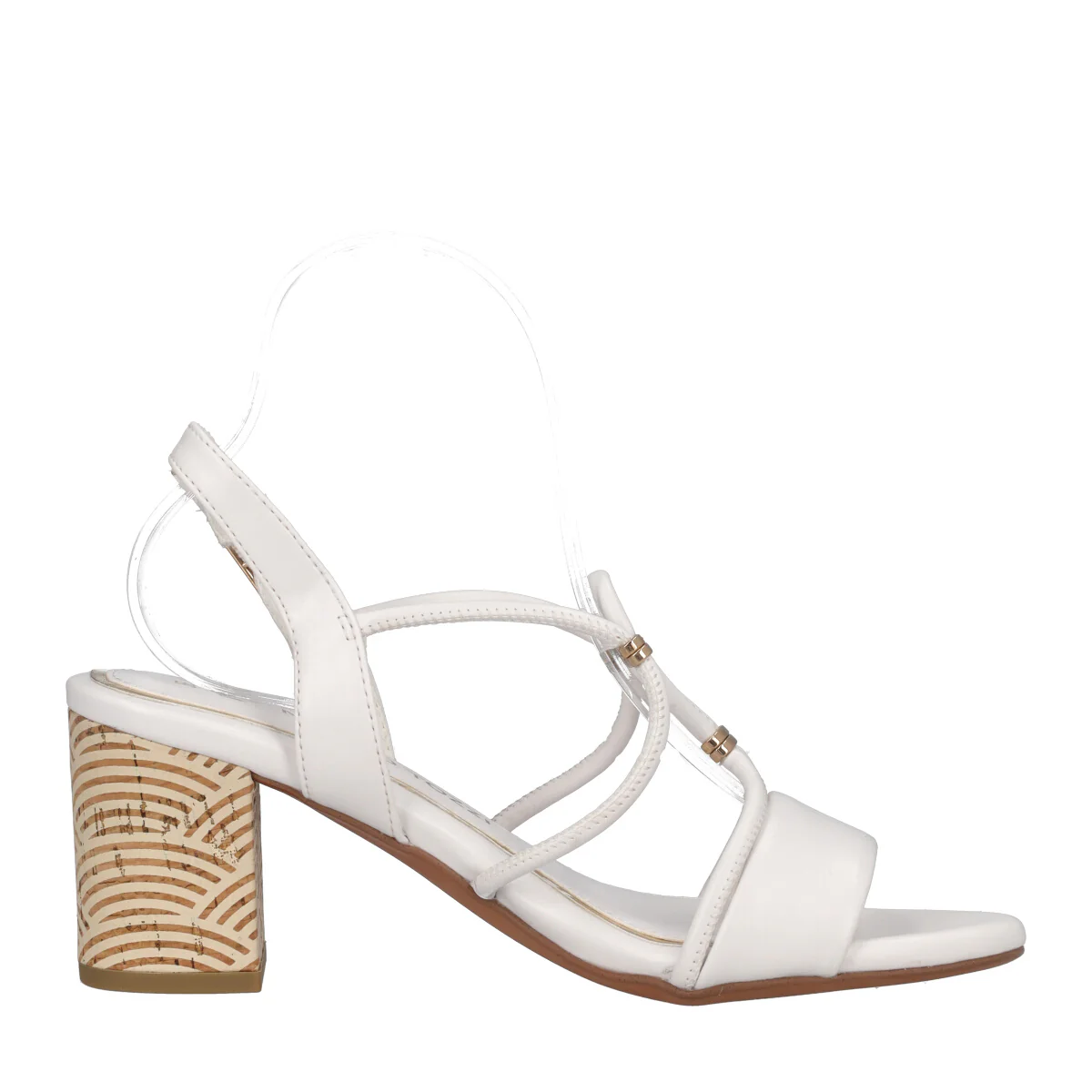 Sandali con Tacco Donna Bianche - Image 2