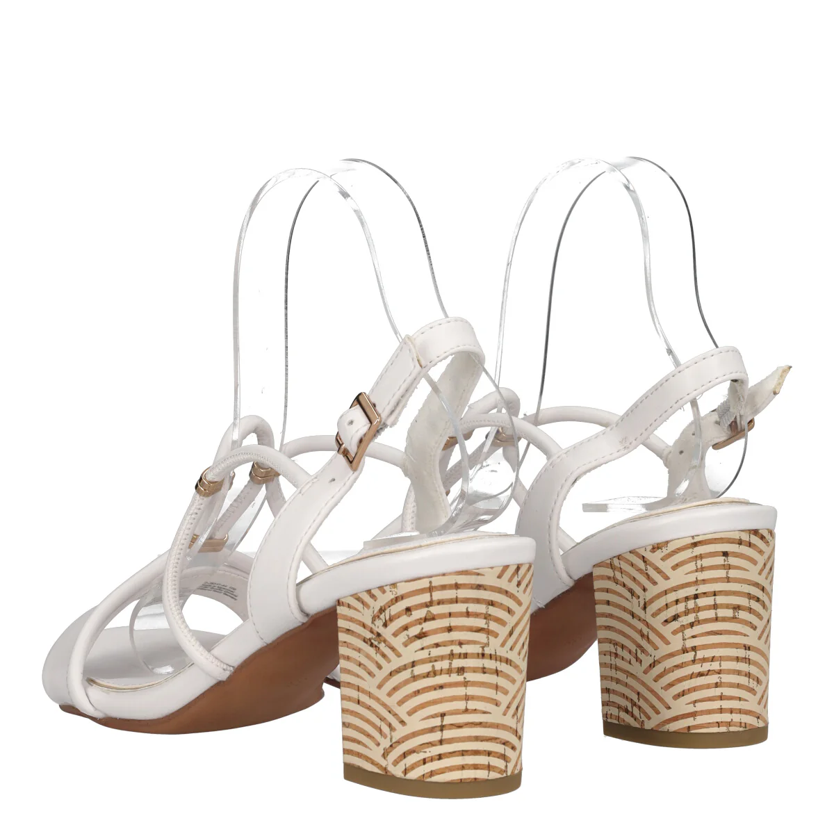 Sandali con Tacco Donna Bianche - Image 4
