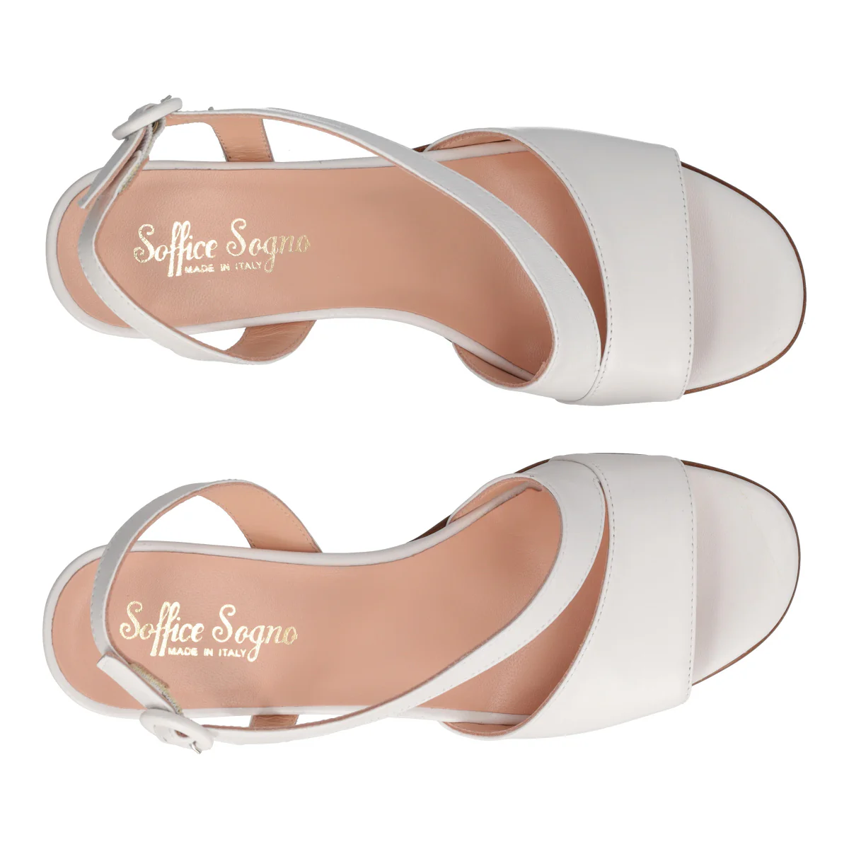 Sandali Con Tacco Donna Bianche in Pelle - Image 5