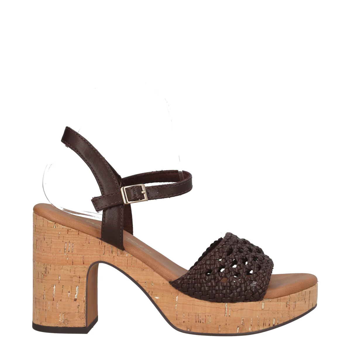 Sandali con Tacco Donna Marroni