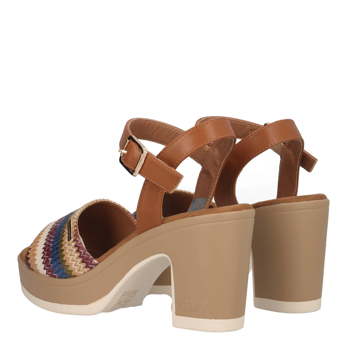 Sandali con Tacco Donna Multicolor - Image 4