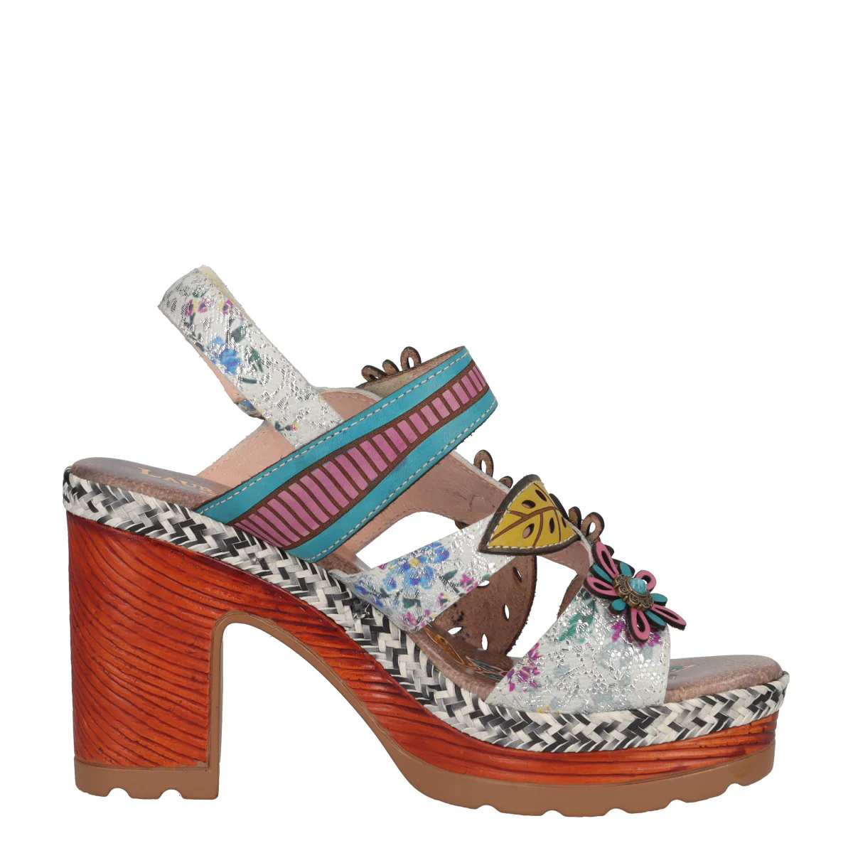 Sandali con Tacco Donna Multicolor - Image 2